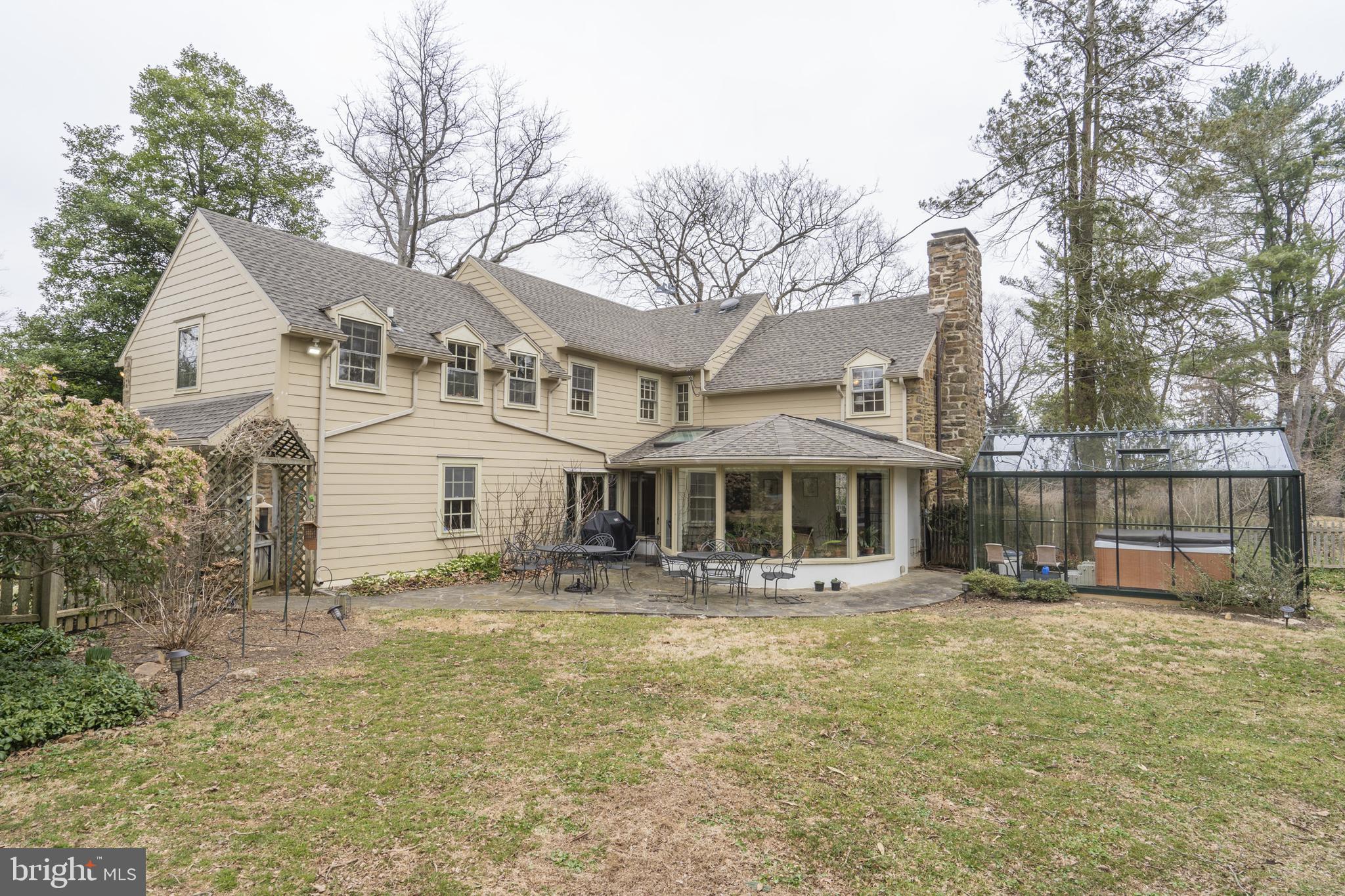279 South Warner Road Wayne, PA 19087 - Photo 40 of 52 back yard and back exterior from pool