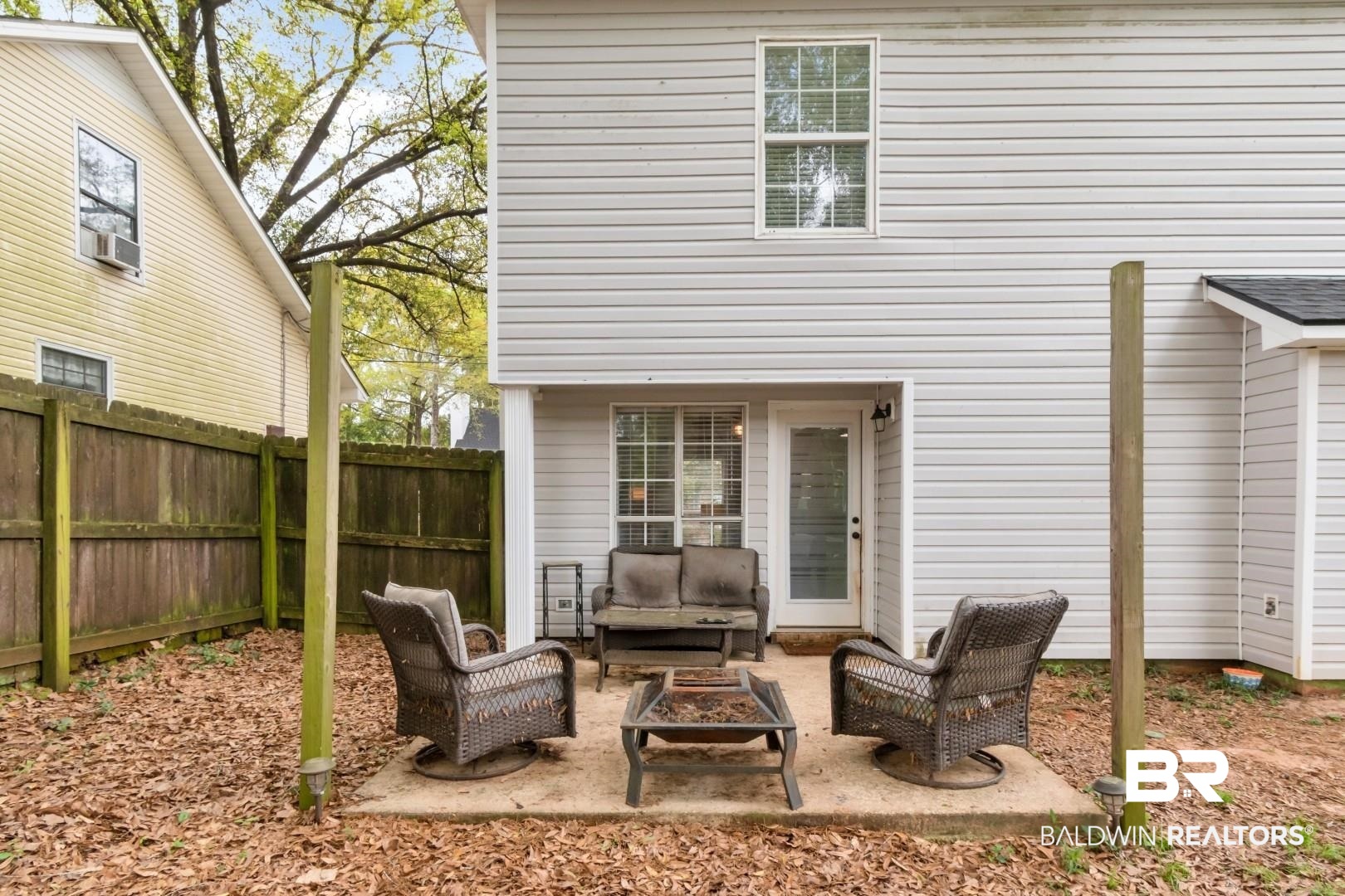 1065 Linlen Avenue Mobile, AL 36609 - Photo 23 of 31 View of patio / terrace featuring fence and a fire pit