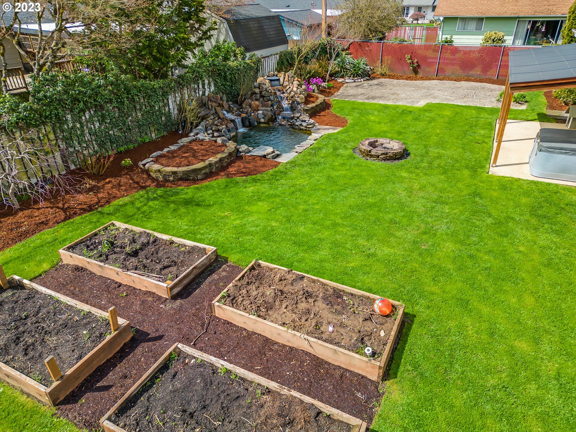 3817 Hayden Bridge Road Springfield, OR 97477 - Photo 3 of 33 an aerial view of a house with garden space and street view
