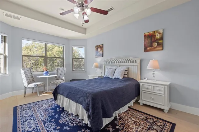 a view of kitchen with cabinets and wooden floor