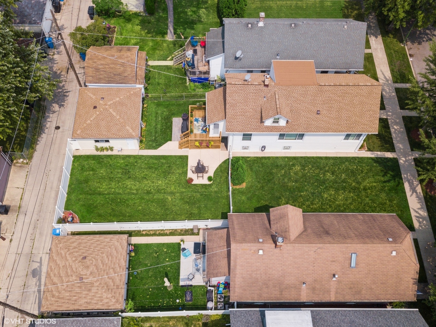 6322 West Huntington Street Chicago, IL 60646 - Photo 48 of 51 an aerial view of a house with a garden and lake view