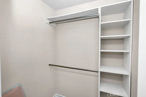 an outdoor space with furniture