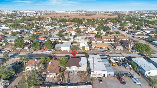 an aerial view of a city