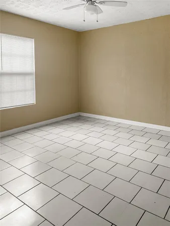 a view of a room and window