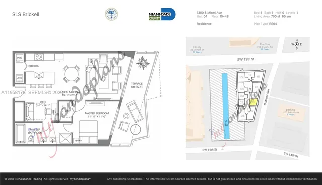 a view of a living room with a large window