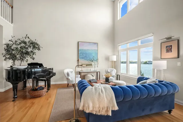 a bed room with a bed and a couch