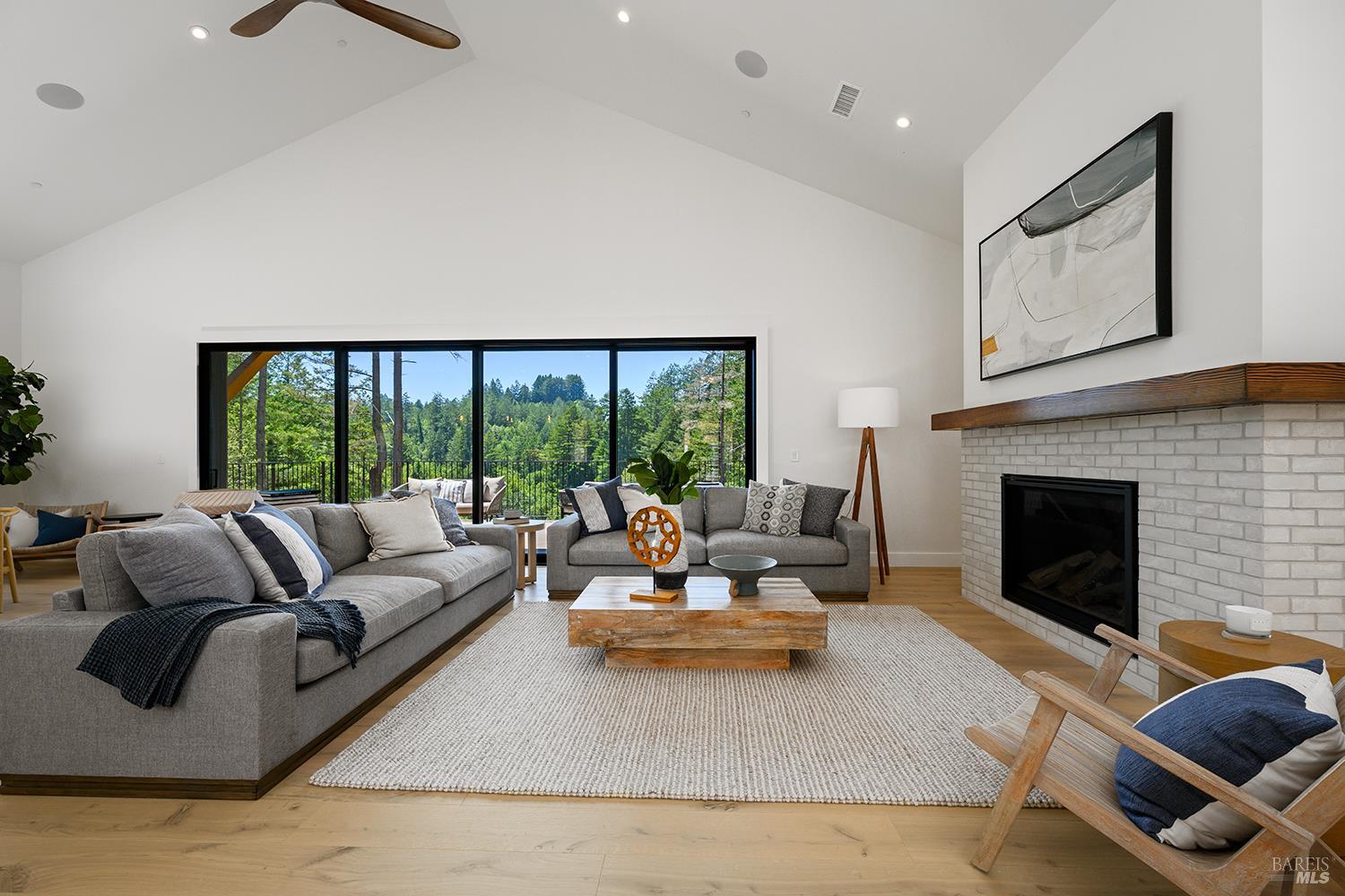 573 Wagnon Road Sebastopol, CA 95472 - Photo 6 of 53 Luxury living room with easy flow to the outdoor patio