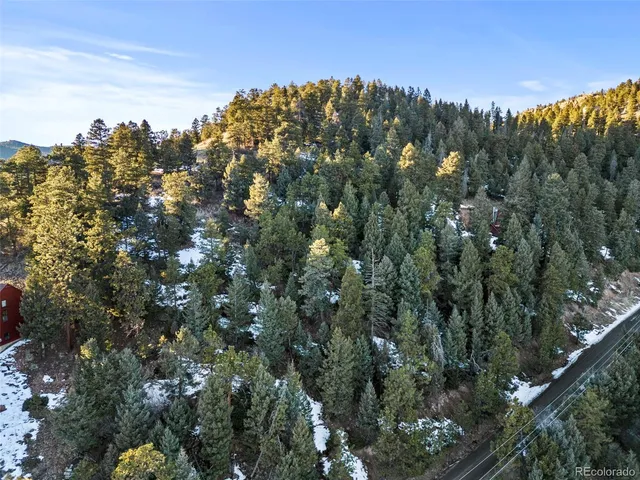 a view of a city with mountain