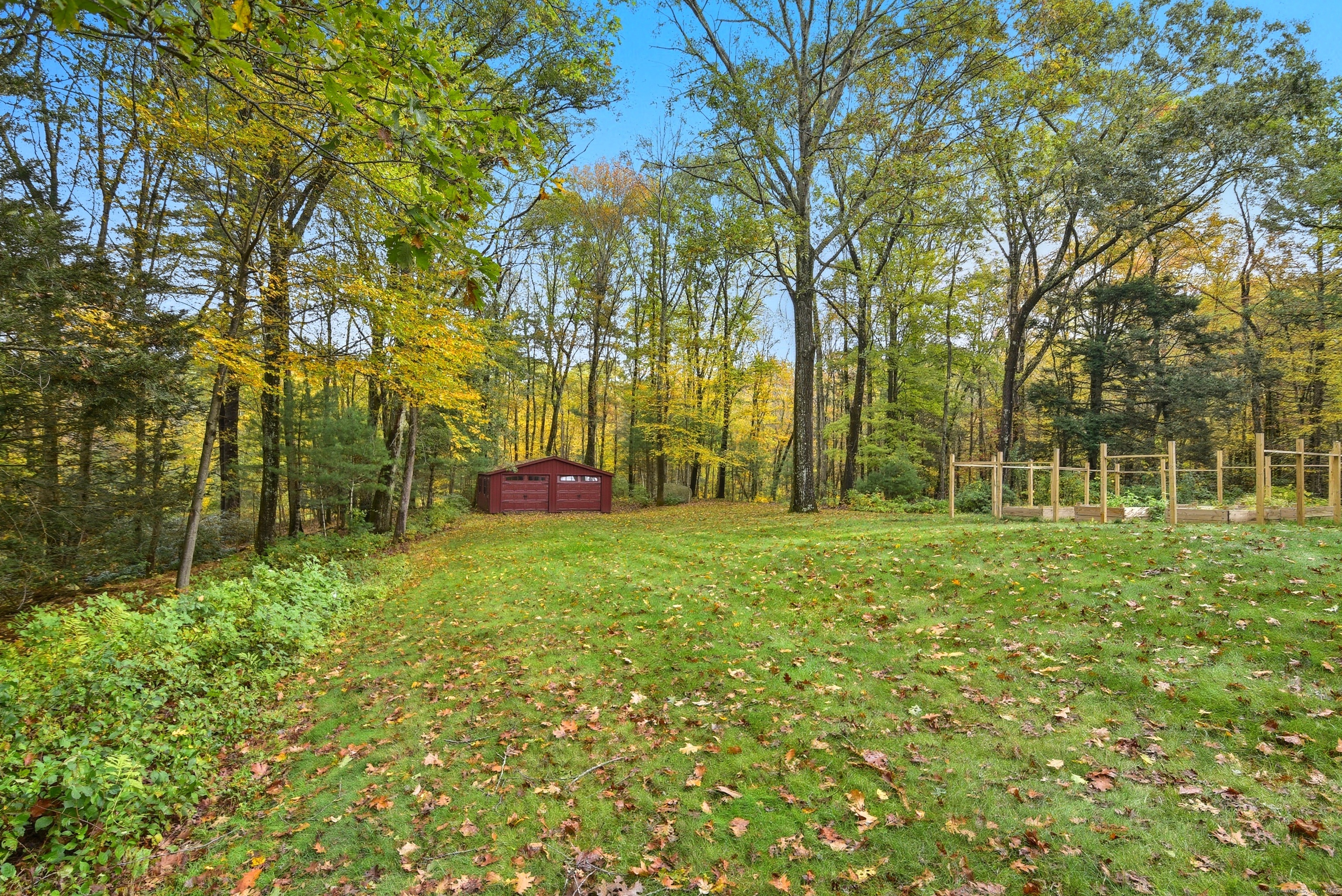 26 Center Road Woodstock, CT 06281 - Photo 32 of 39 a view of outdoor space with deck and garden