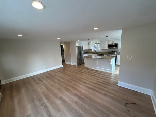 a view of kitchen and kitchen island