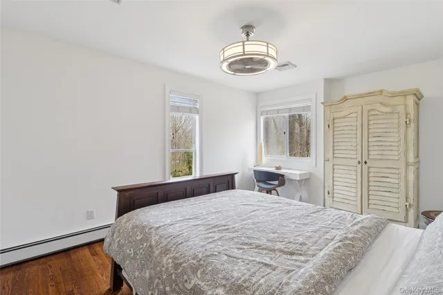 a view of a street with some trees