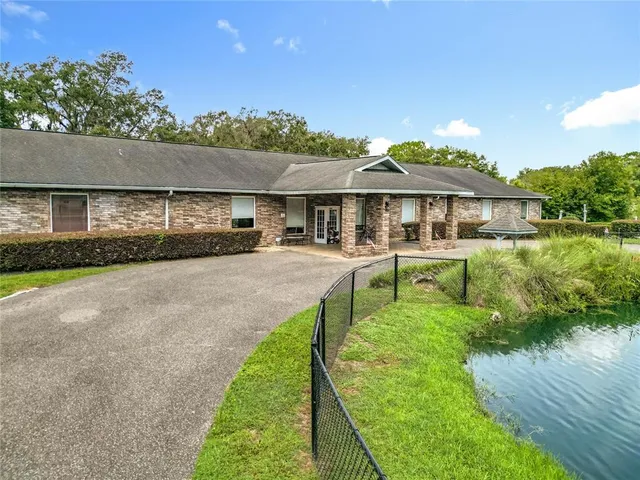 a view of a lake with houses
