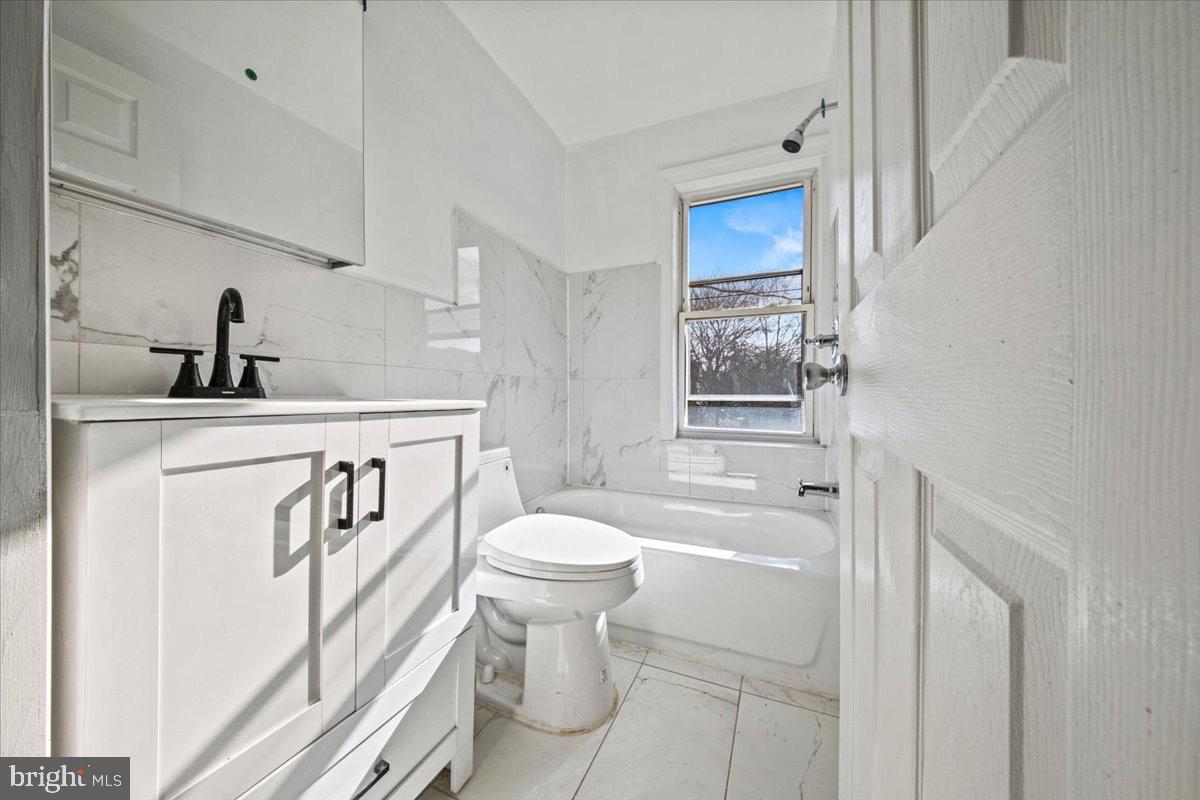 Bright and modern bathroom oasis.