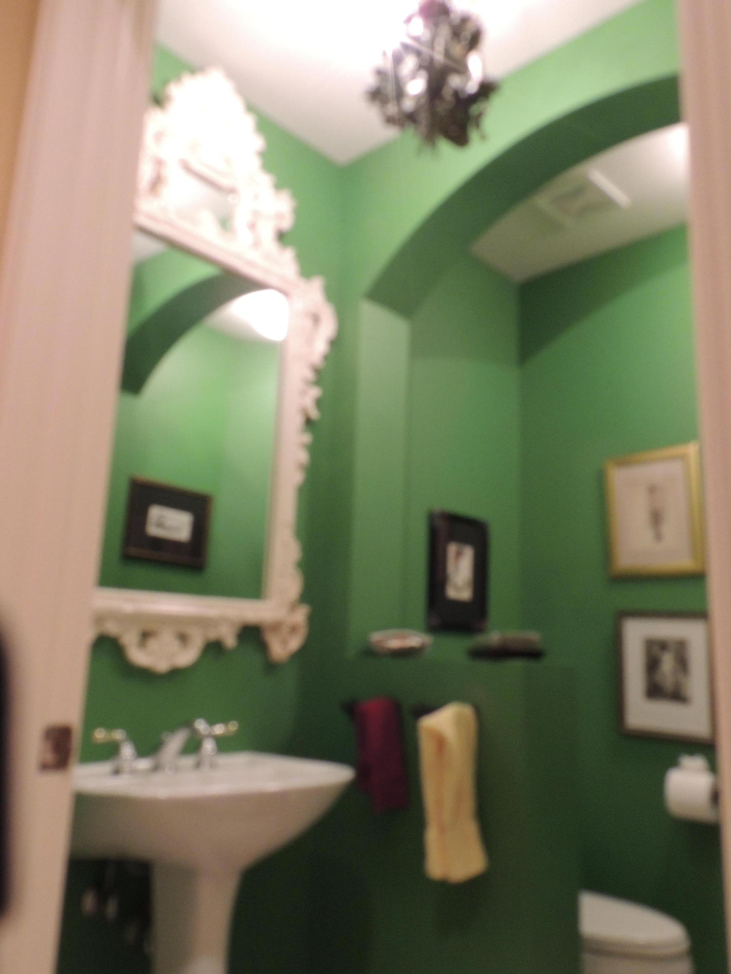 4281 Northwest 63rd Place Boca Raton, FL 33496 - Photo 35 of 44 POWDER ROOM W/WONDERFUL ARCHED CEILING