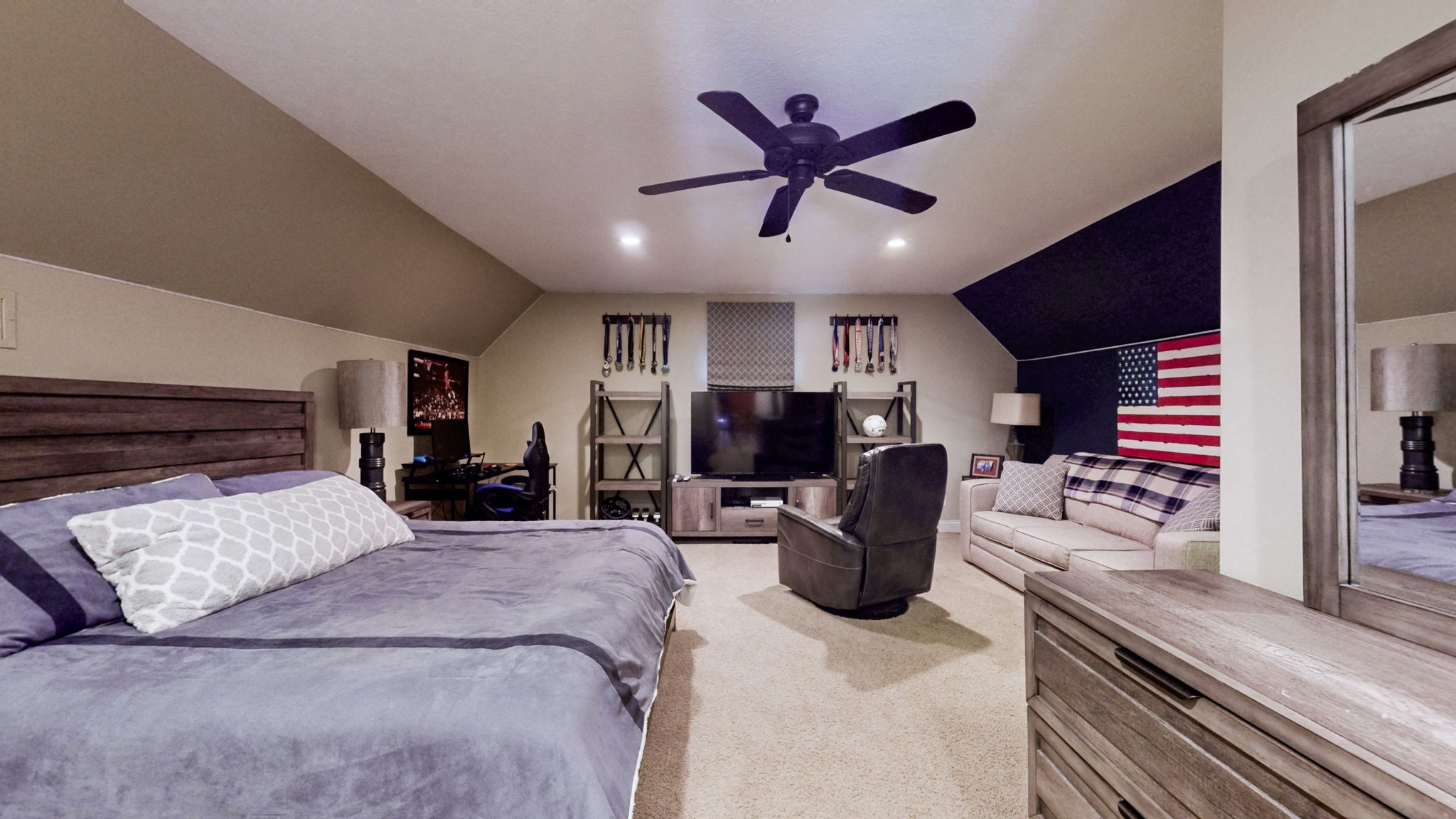 955 Martin Mill Road Puryear, TN 38251 - Photo 19 of 55 a living room with furniture and a flat screen tv