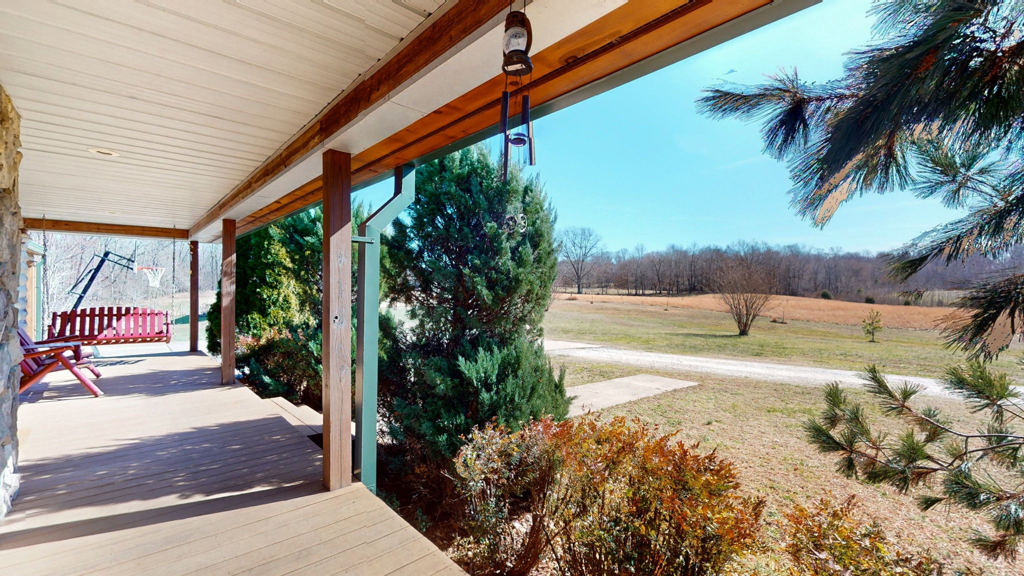955 Martin Mill Road Puryear, TN 38251 - Photo 40 of 55 a view of a backyard house and tree s