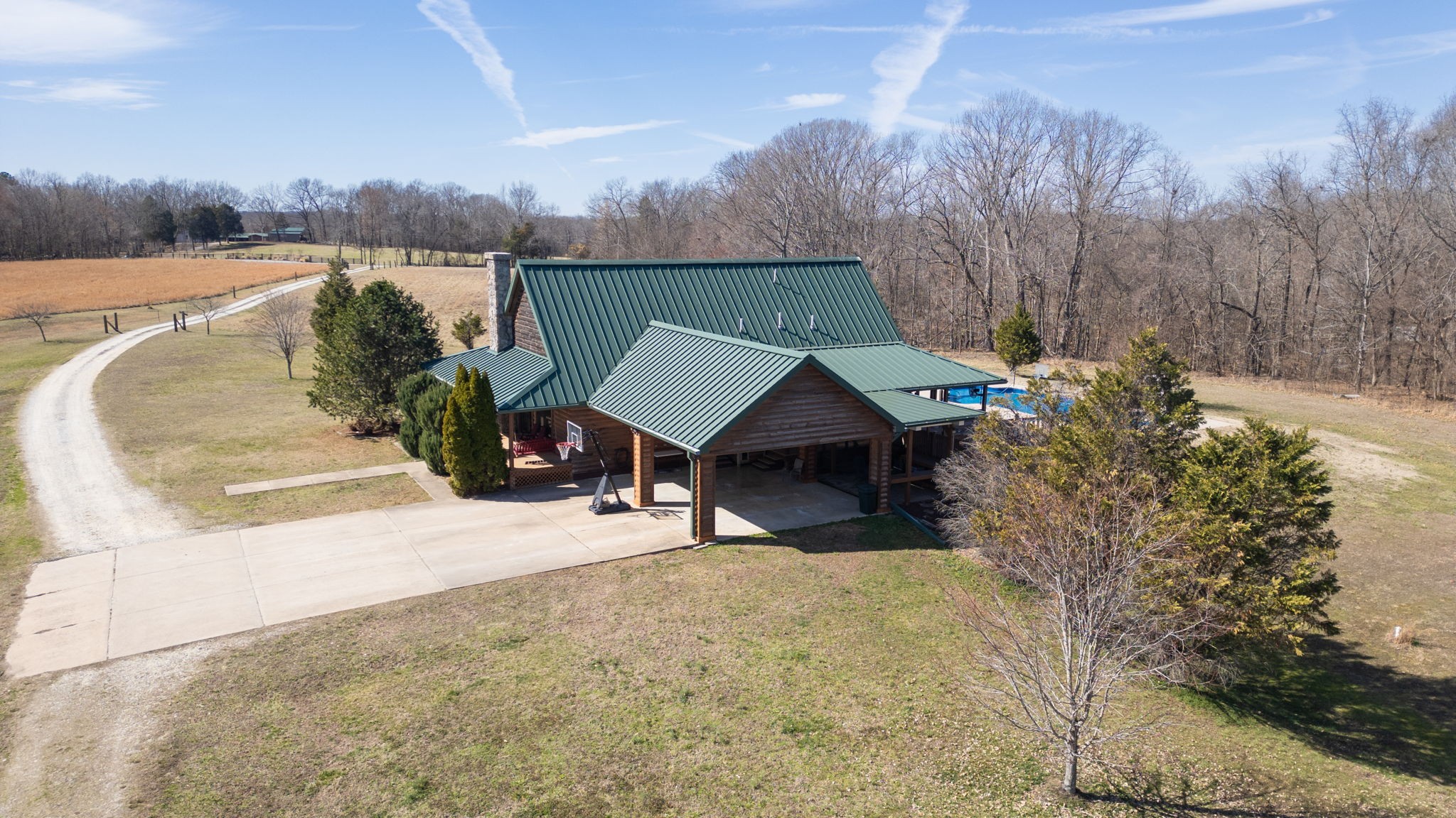 955 Martin Mill Road Puryear, TN 38251 - Photo 48 of 55 a view of a house with a yard from a terrace