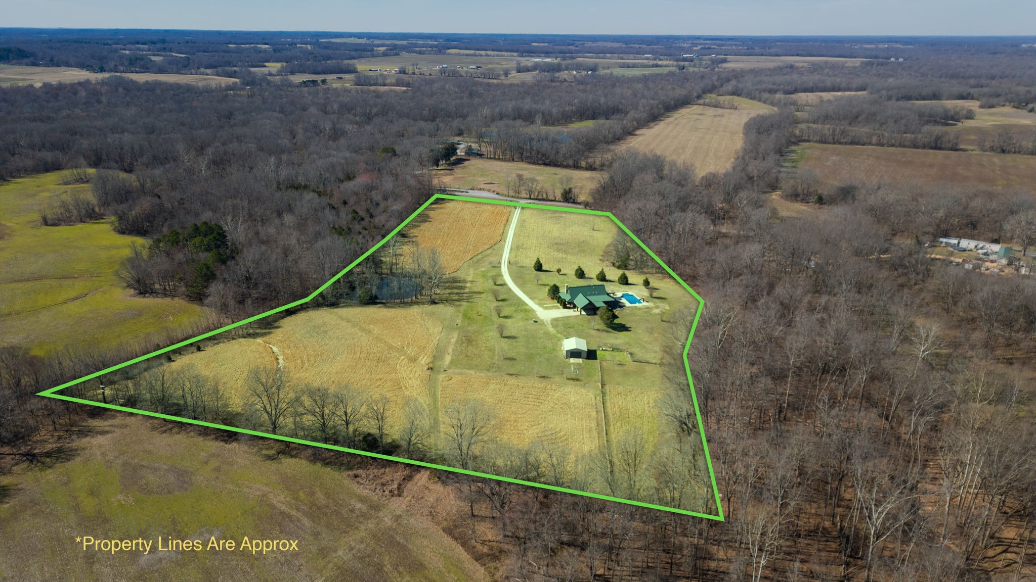 955 Martin Mill Road Puryear, TN 38251 - Photo 55 of 55 an aerial view of a swimming pool