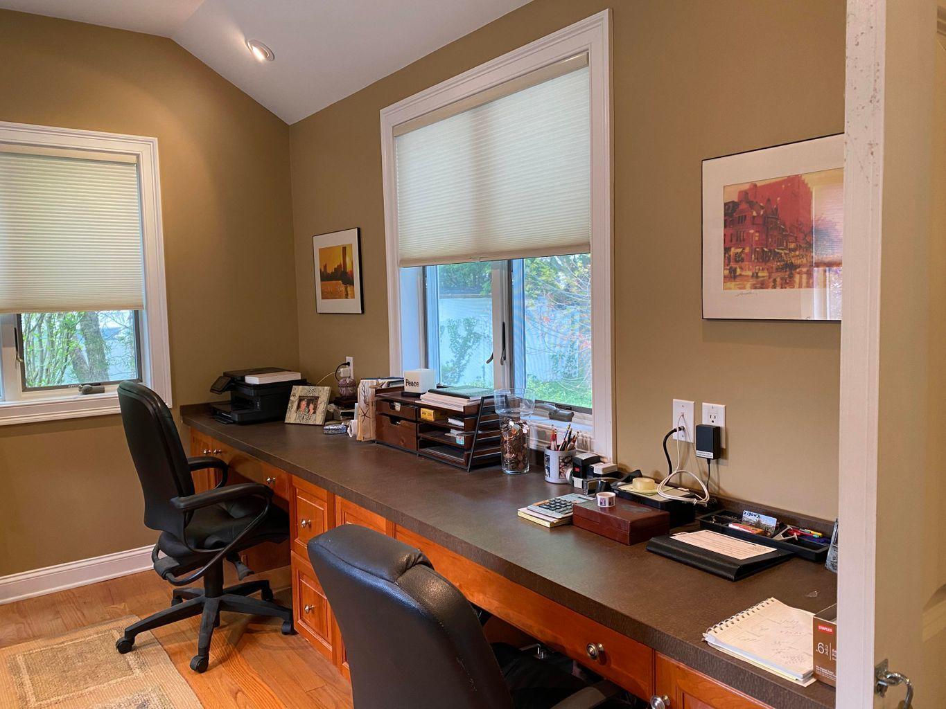 44 Island View Road Hyannis, MA 02601 - Photo 13 of 33 a view of a workspace with furniture and a window