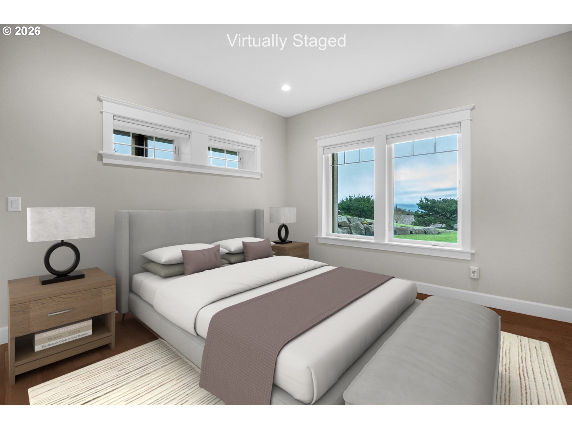 38590 Meadow Loop Nehalem, OR 97131 - Photo 44 of 48 a bedroom with a bed and window