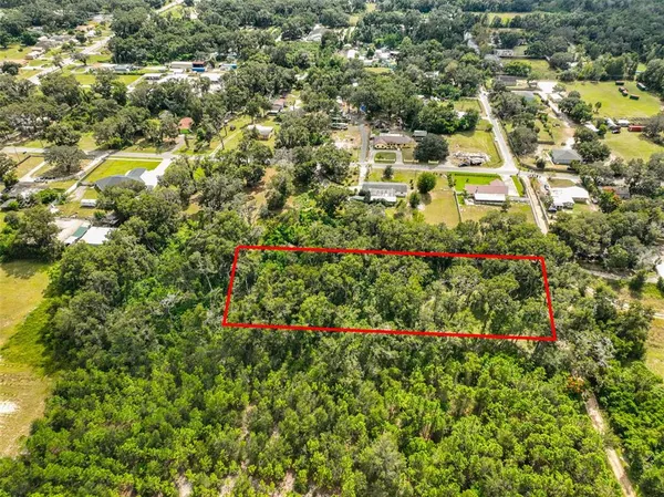 an aerial view of residential houses with trees