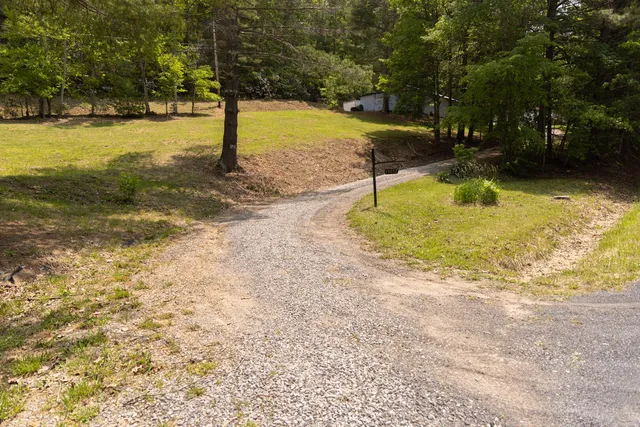 a view of a swimming pool with an outdoor space