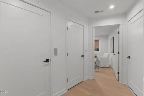 a view of a bathroom with toilet