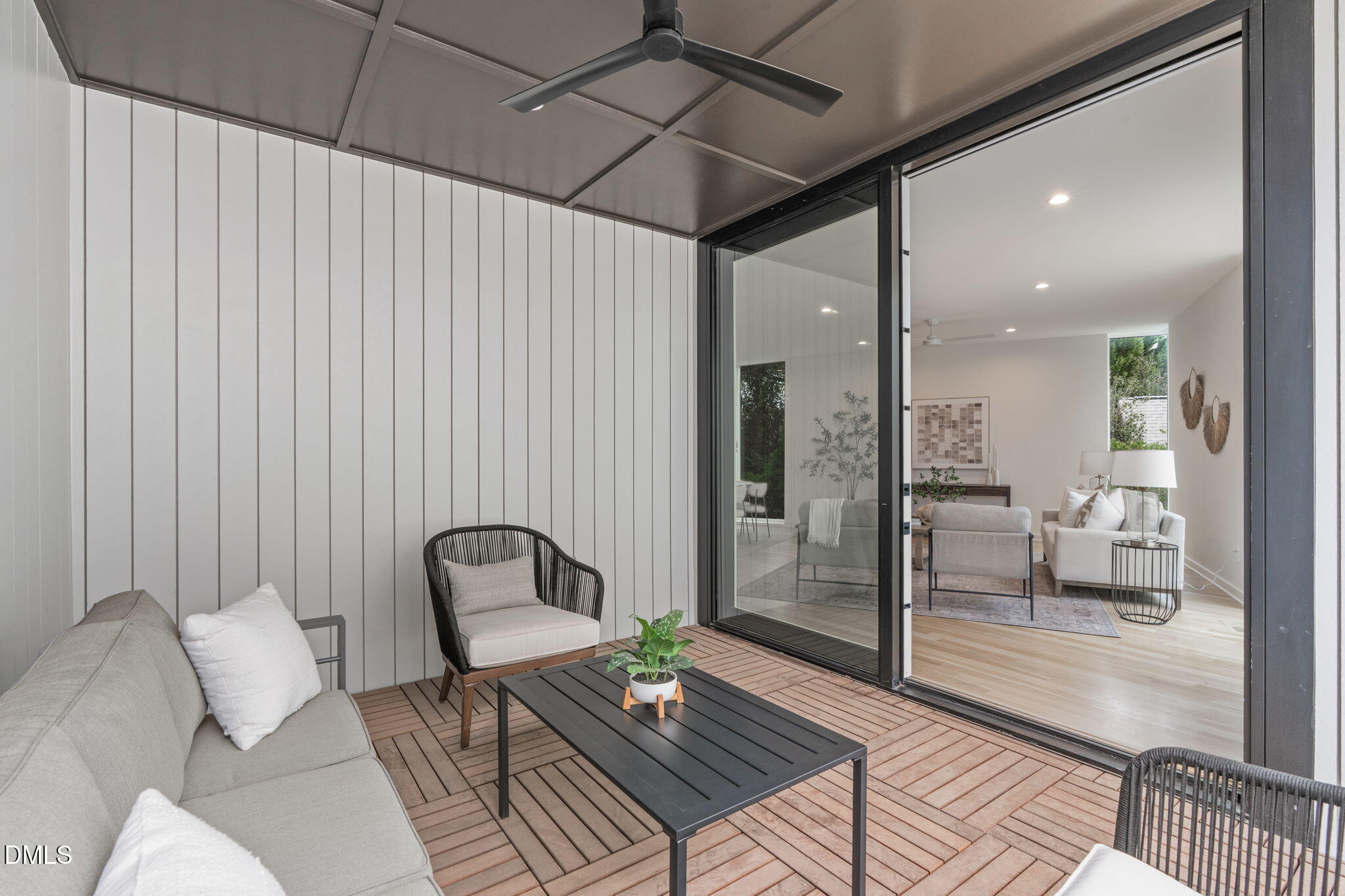 1307 Chamblee Hl Court Raleigh, NC 27608 - Photo 8 of 53 Covered Porch with Fan