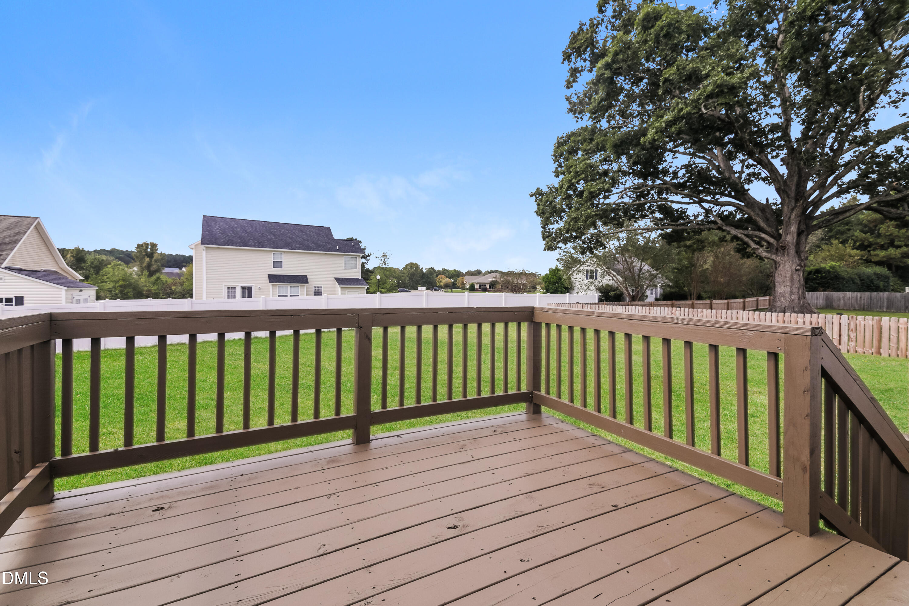 58 Magnolia Vine Lane Smithfield, NC 27577 - Photo 14 of 17 a view of a wooden roof with wooden floor and fence