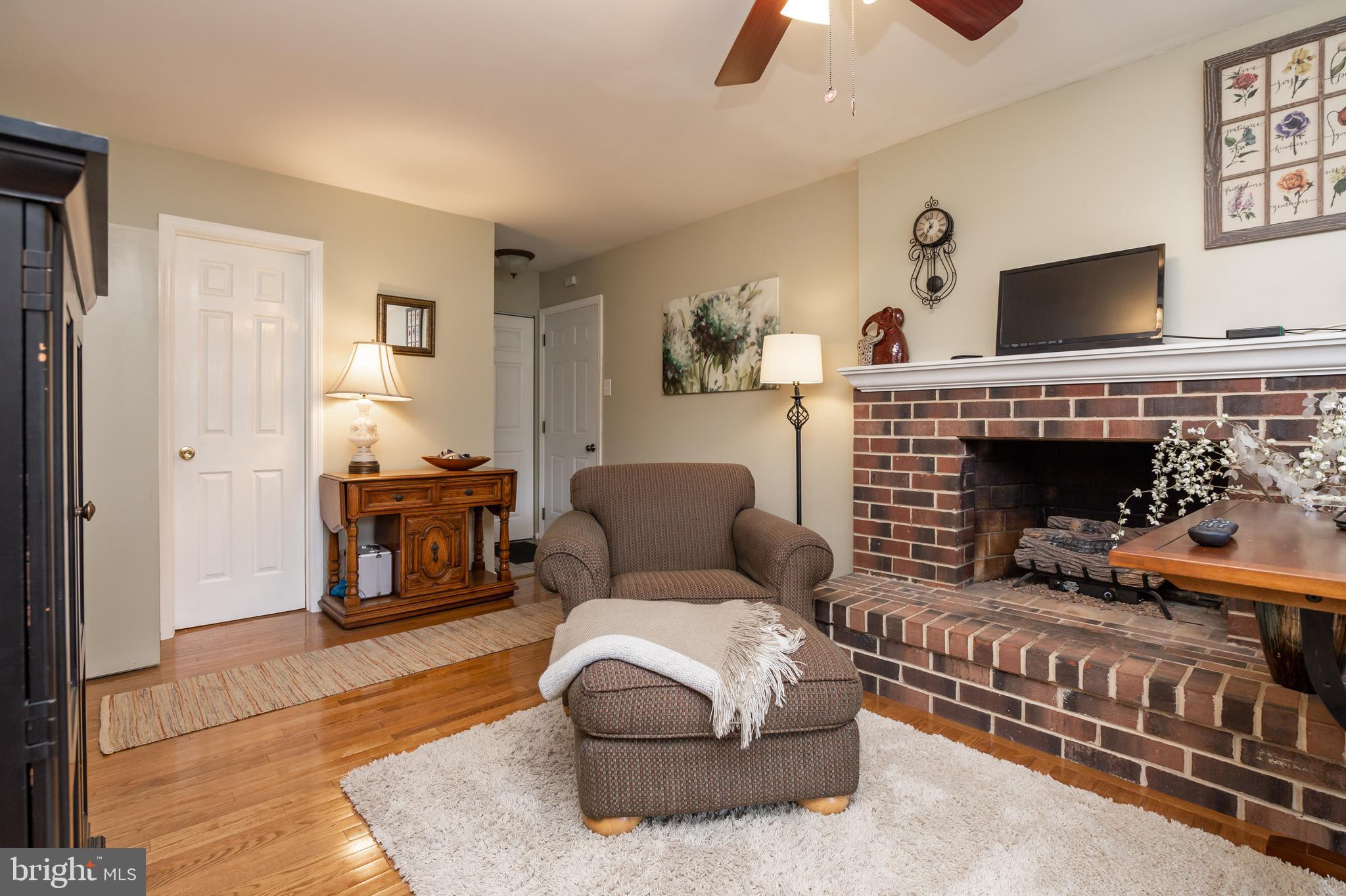 3307 Hayes Road Norristown, PA 19403 - Photo 14 of 30 Family Room ....just Love the Brick Hearth!