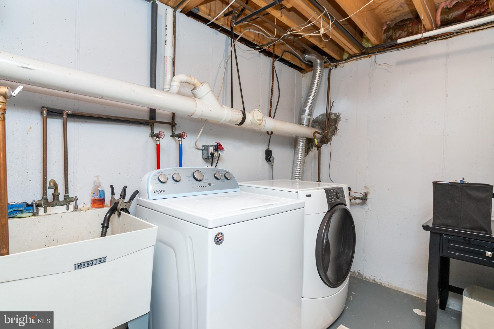 3307 Hayes Road Norristown, PA 19403 - Photo 22 of 30 Laundry Area, unfinished basement area