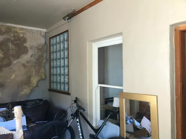 a room with furniture and a window