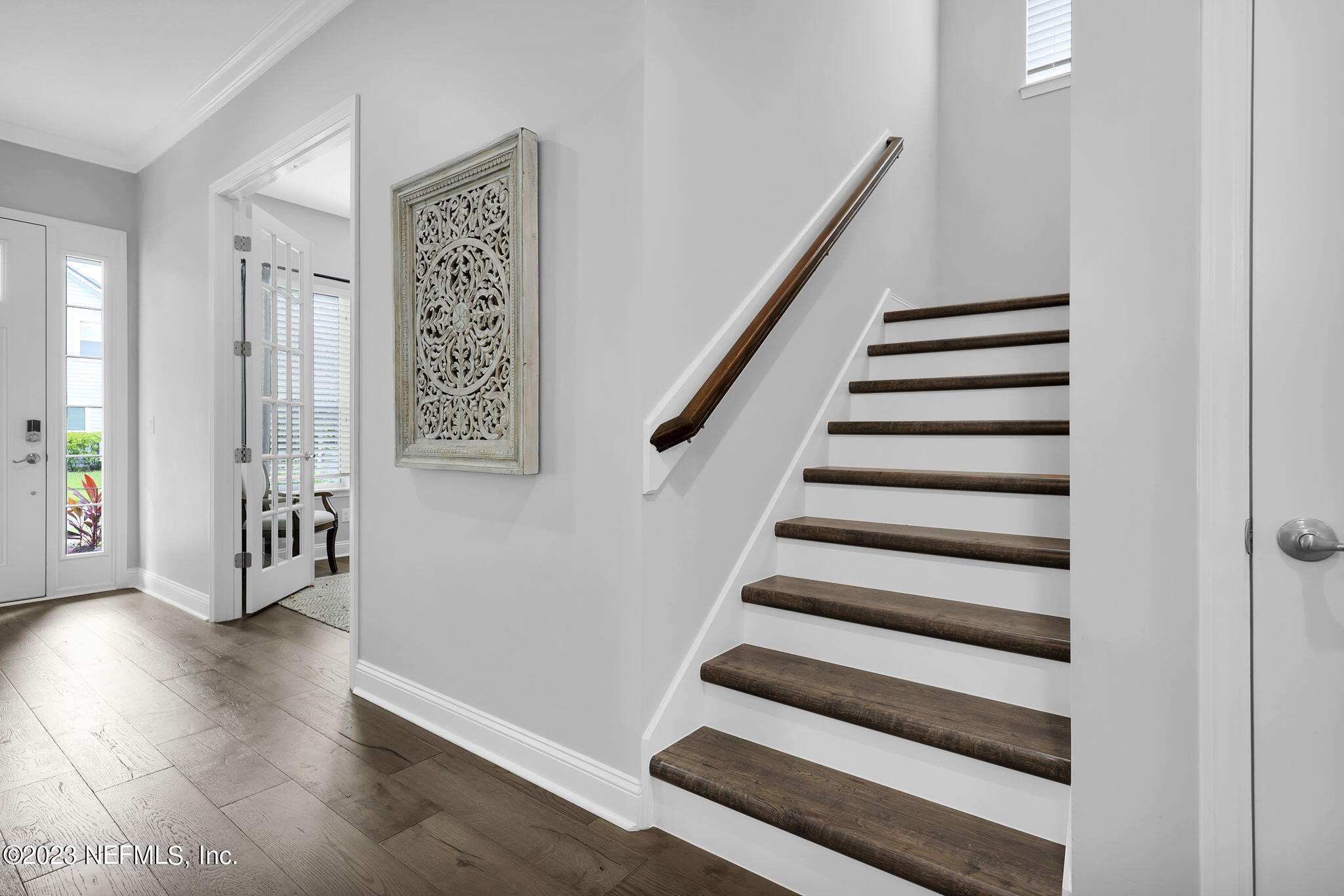 141 Pelican Pointe Road Ponte Vedra, FL 32081 - Photo 23 of 80 a view of entryway with stairs and wooden floor
