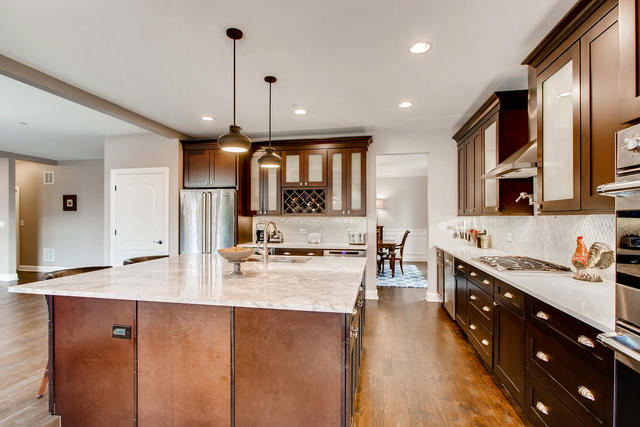 462 Northgate Court Riverside, IL 60546 - Photo 10 of 36 a large kitchen with stainless steel appliances granite countertop a sink stove and refrigerator