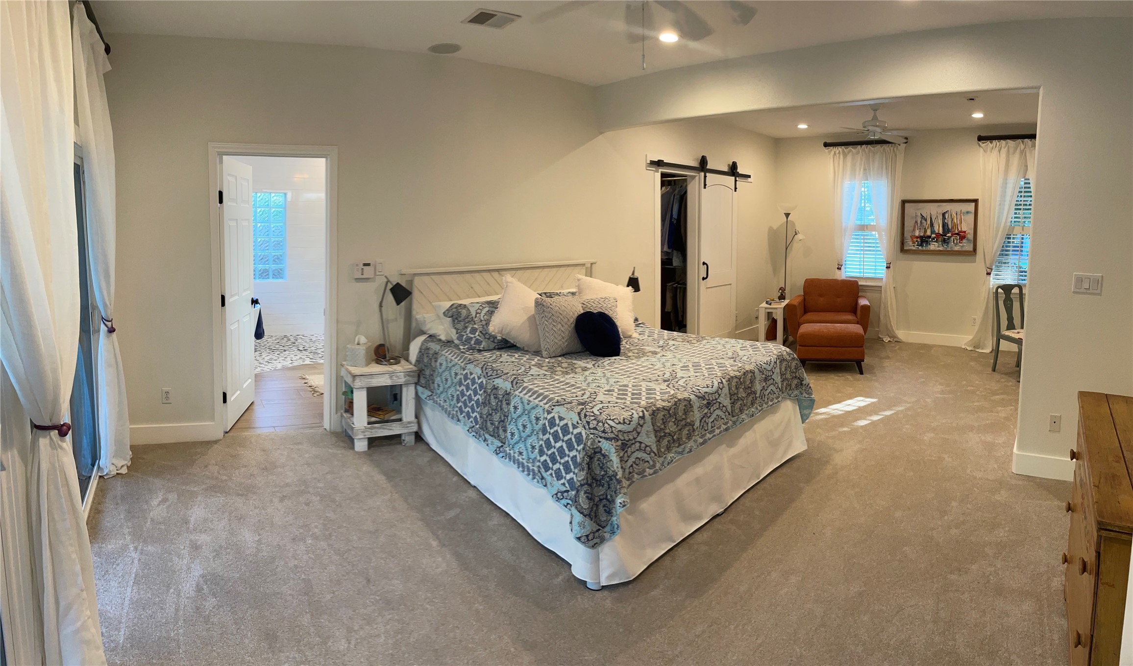 5 Maystar Court Spring, TX 77380 - Photo 9 of 26 a bedroom with a bed and a couch