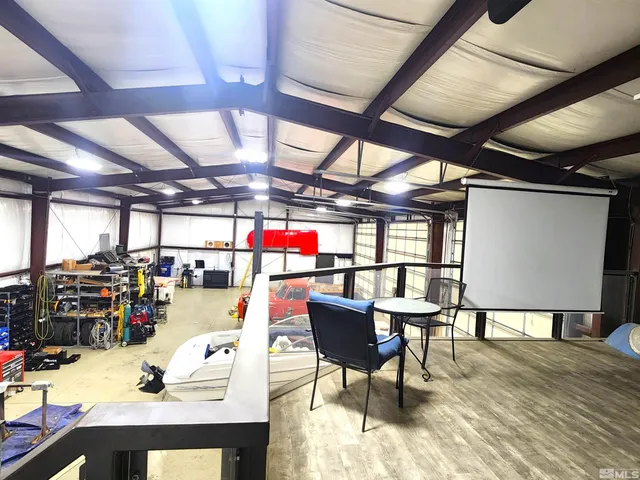 a car parked in garage