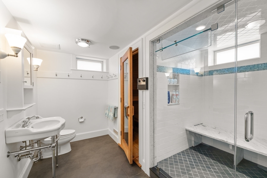 37 North Neck Road Edgartown, MA 02539 - Photo 25 of 40 a bathroom with a sink and a mirror