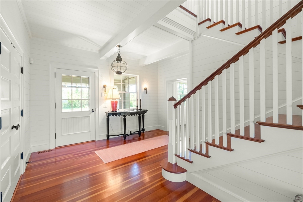 37 North Neck Road Edgartown, MA 02539 - Photo 9 of 40 a view of entryway and hall with wooden floor