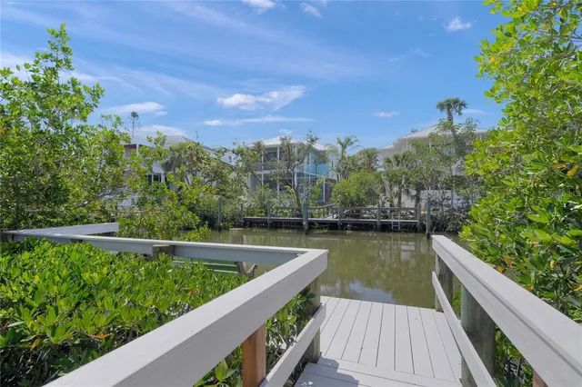 a view of a park with a slide