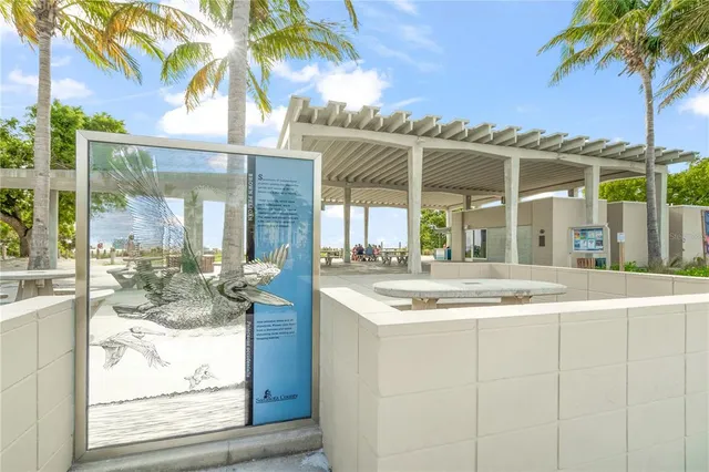 a view of a lake with a yard