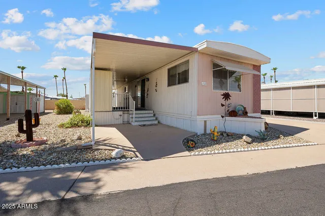 a front view of a house with entertaining space