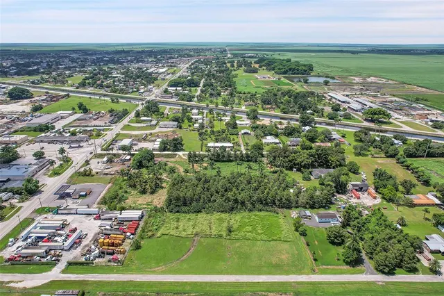 an aerial view of a football ground