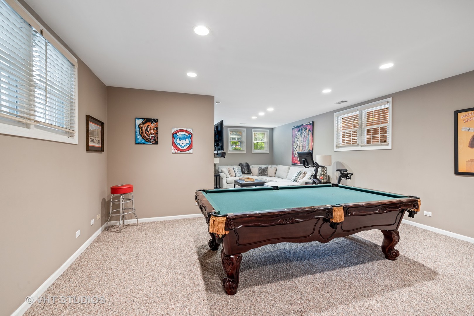 2050 North Racine Avenue, Unit 1 Chicago, IL 60614 - Photo 16 of 25 a room with furniture pool table and window