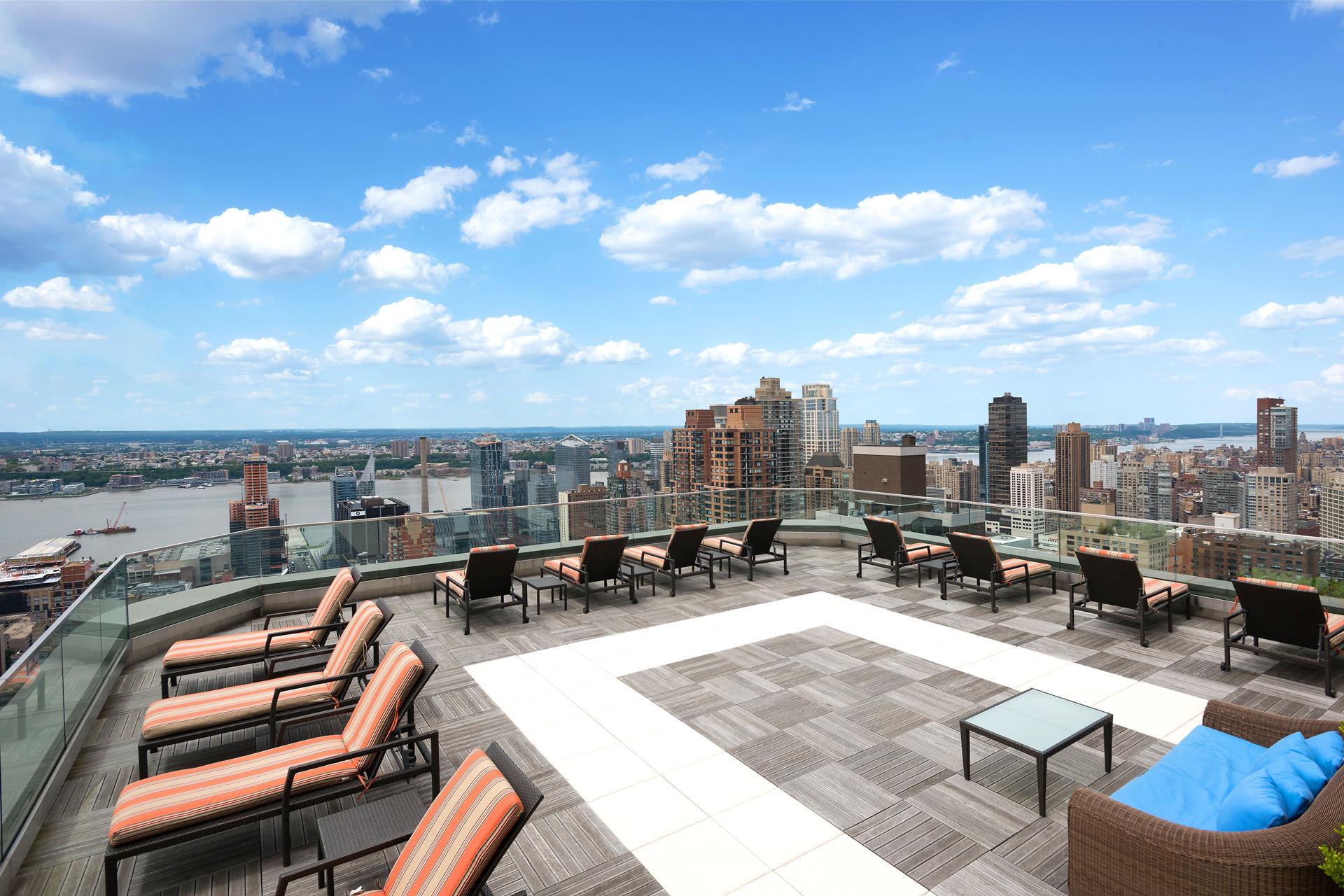 322 West 57th Street, Unit 55S1 Manhattan, NY 10019 - Photo 30 of 33 a view of a terrace with sitting area