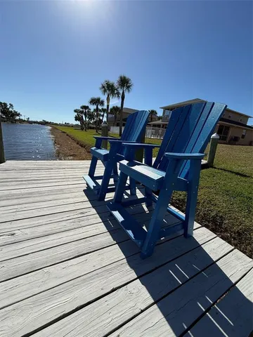 a view of a terrace with seating space