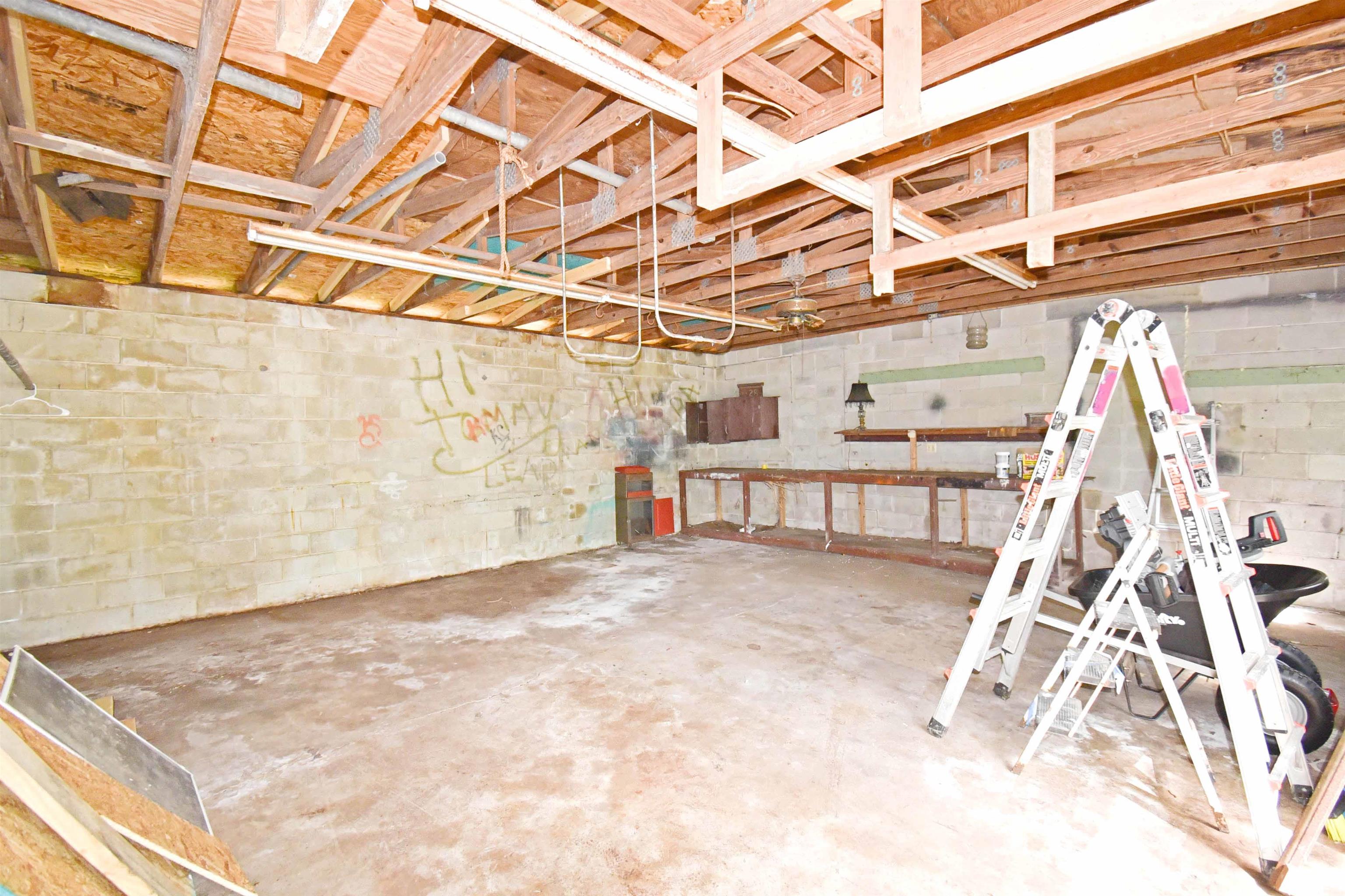 228 Spring Street St. Augustine, FL 32084 - Photo 38 of 38 Garage is waiting for your imagination, Needs some TLC