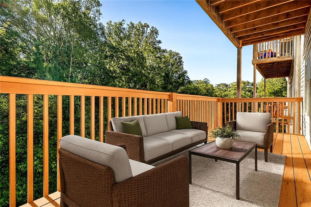 1635 Briarcliff Rd Road, Unit 8 Atlanta, GA 30306 - Photo 27 of 29 a balcony with furniture