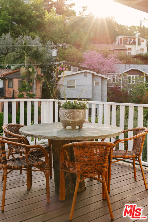 1954 Pinehurst Road Los Angeles, CA 90068 - Photo 11 of 42 a view of a chairs on the deck