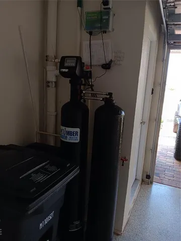 a close view of a stove and a refrigerator