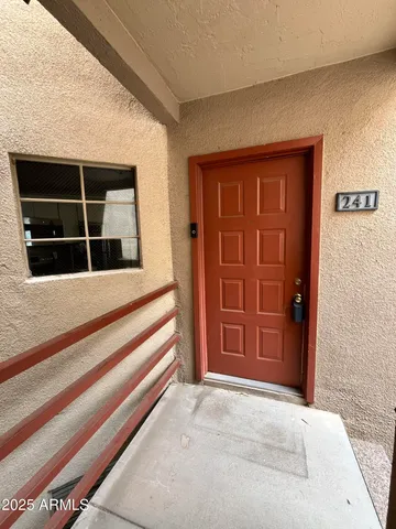 a view of front door